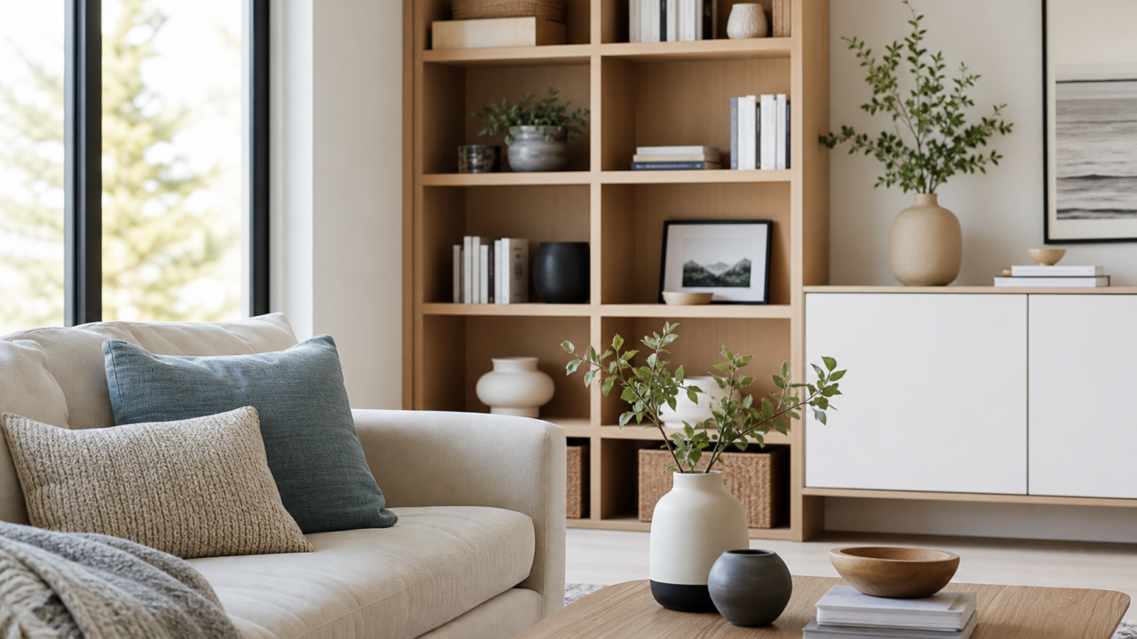 Organizare minimalistă acasă: mai multă claritate, mai puține obiecte la vedere